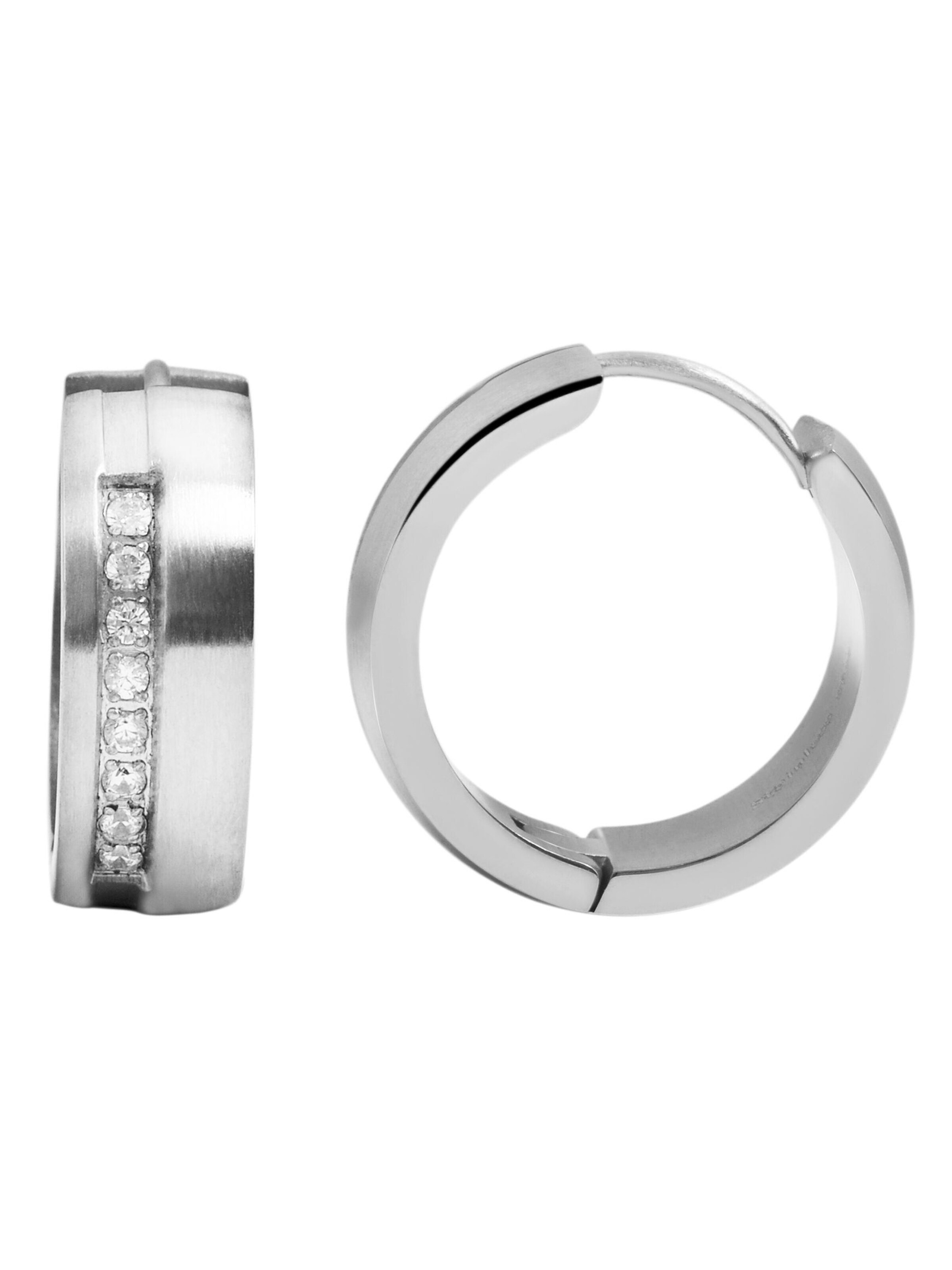 Akzent Earrings 'Daau, silberfarbig, langlebig' in Silver