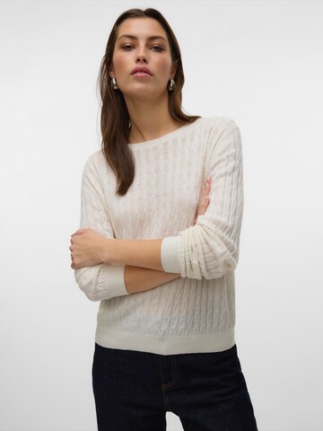 VERO MODA Свитер 'VMFLO' в Бежевый: спереди