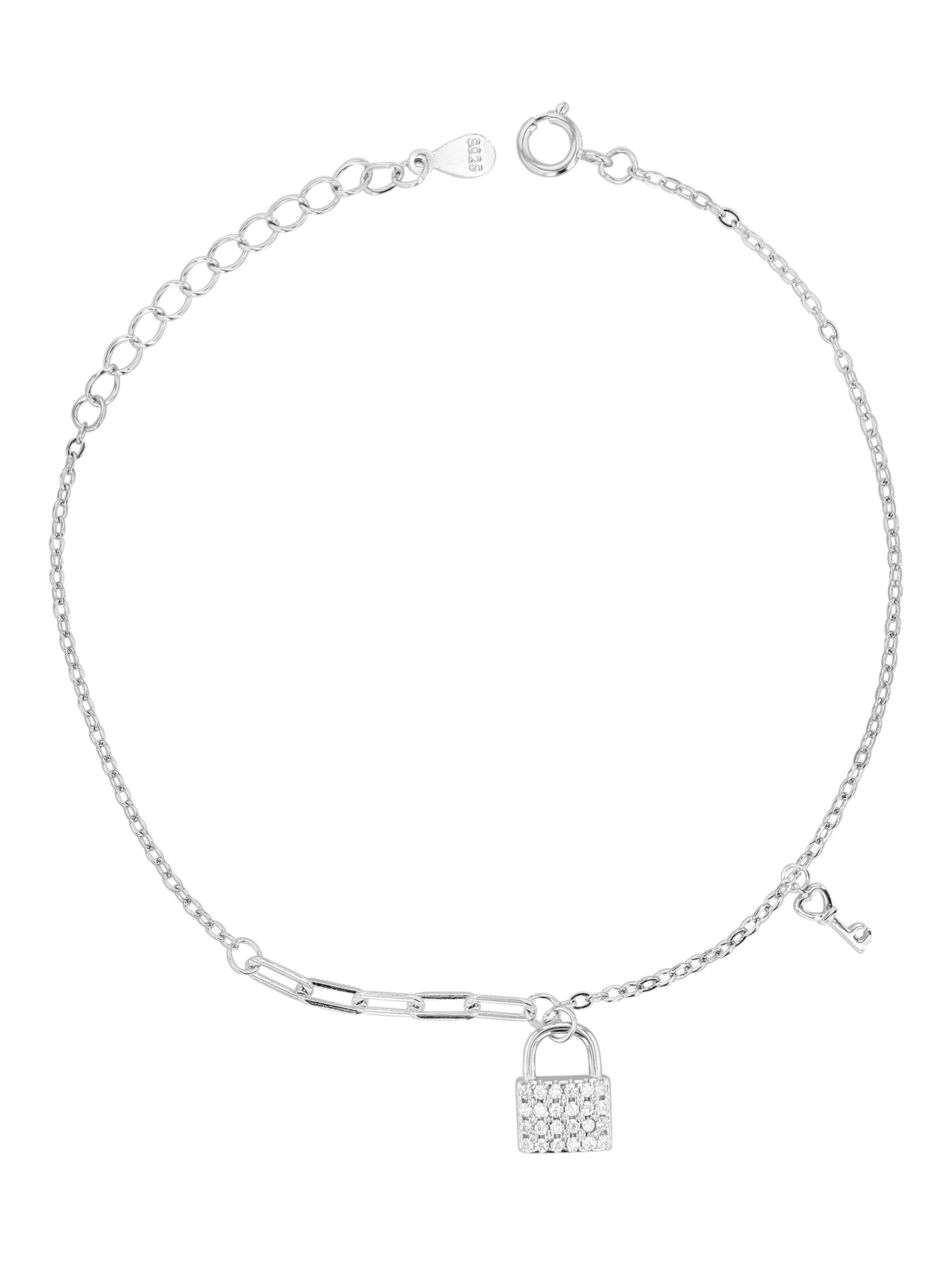 Akzent Bracelet in Silver: front