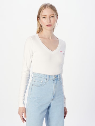 LEVI'S ® Футболка 'LS Vneck Baby Tee' в Бежевый: спереди