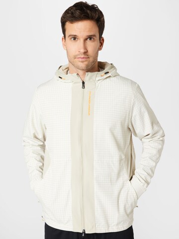 UNDER ARMOUR Athletic Jacket 'Rush' in Beige: front