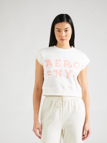 AÉROPOSTALE Shirt 'AERO NY' in White: front