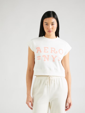 AÉROPOSTALE Shirt 'AERO NY' in Wit: voorkant
