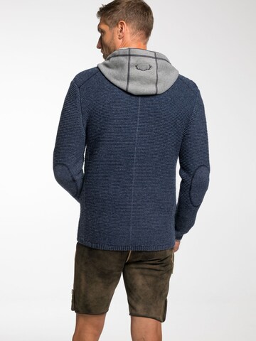 SPIETH & WENSKY Gebreid vest 'Echo' in Blauw