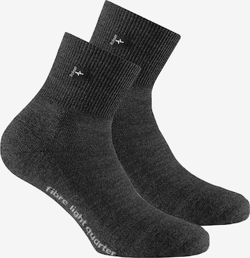 Calzino sportivo di Rohner Socks in grigio: frontale