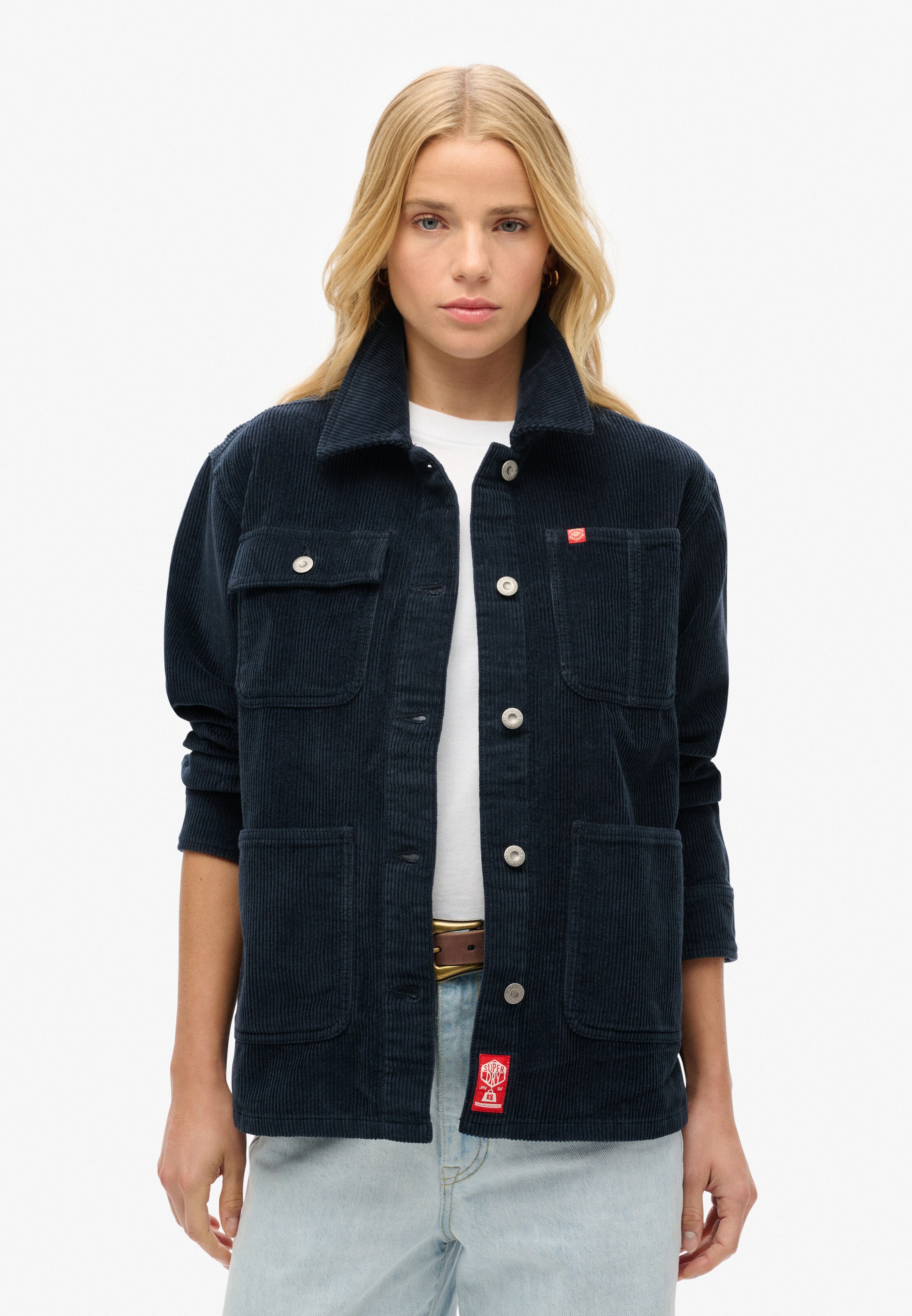 Superdry Jacke 'Chore' in Blau: Vorderseite