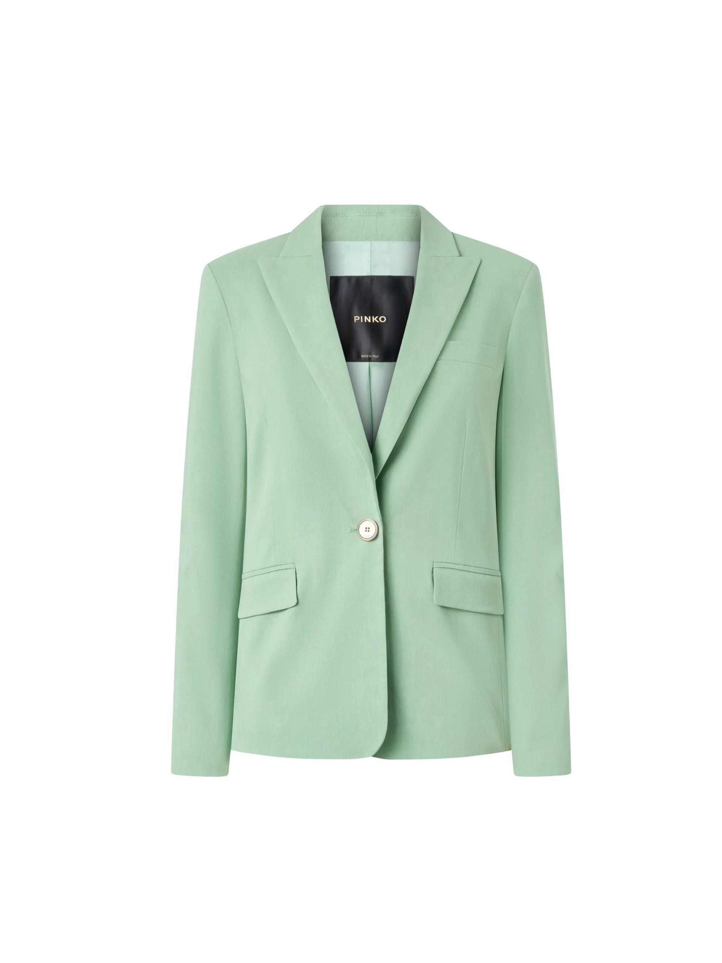 PINKO Between-season jacket 'PINKO FREDA GIACCA LINO STRETCH GIACCA' in Green: front