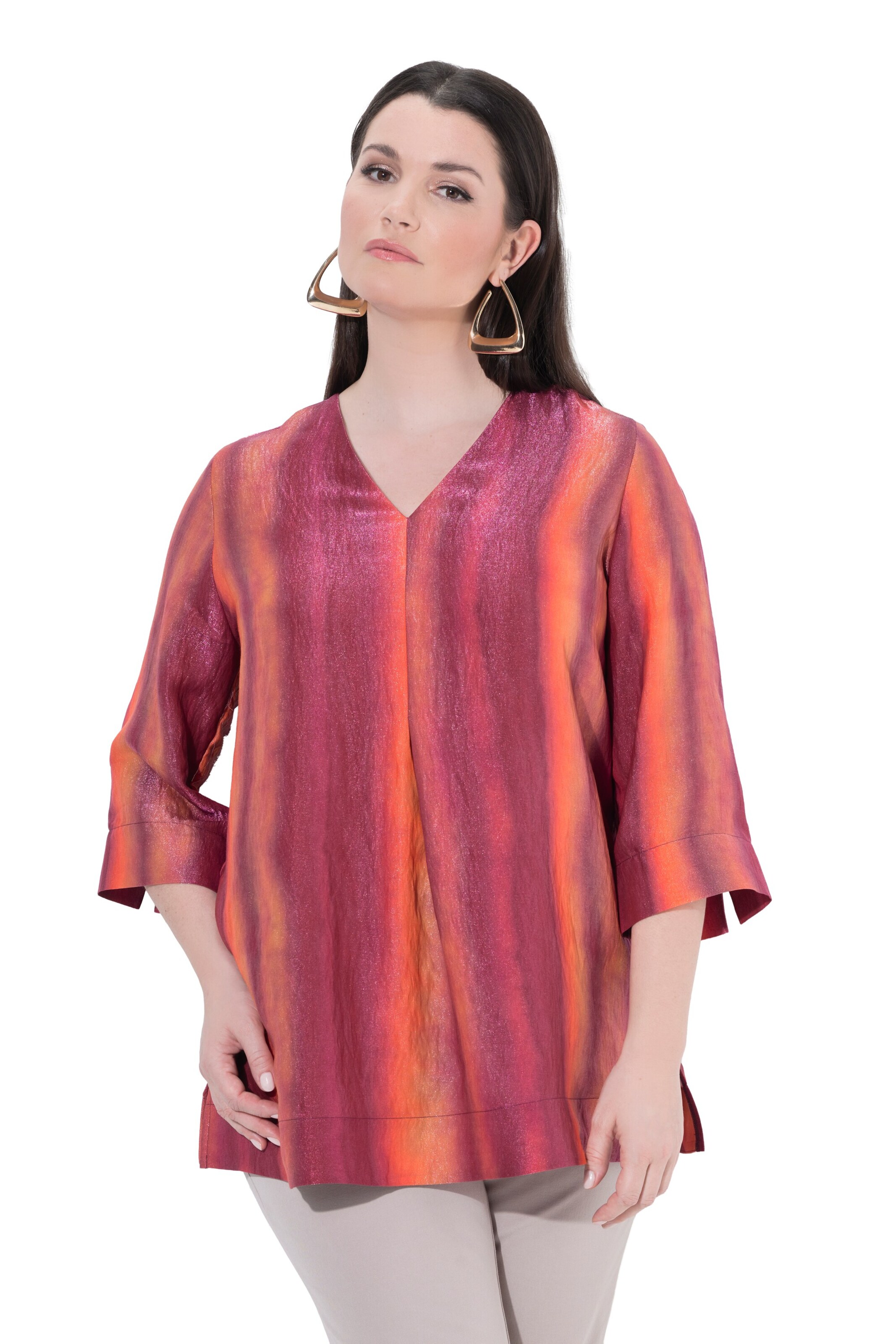 Ulla Popken Bluse in Pink: Vorderseite