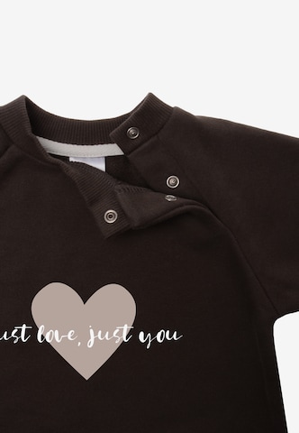 LILIPUT Sweatshirt 'just love just you' in Braun