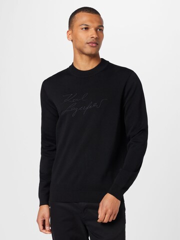 Karl Lagerfeld Sweater in Black: front