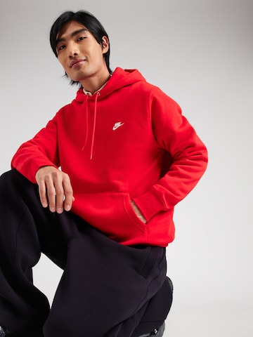 Nike Sportswear Mikina 'Club' - Červená: predná strana