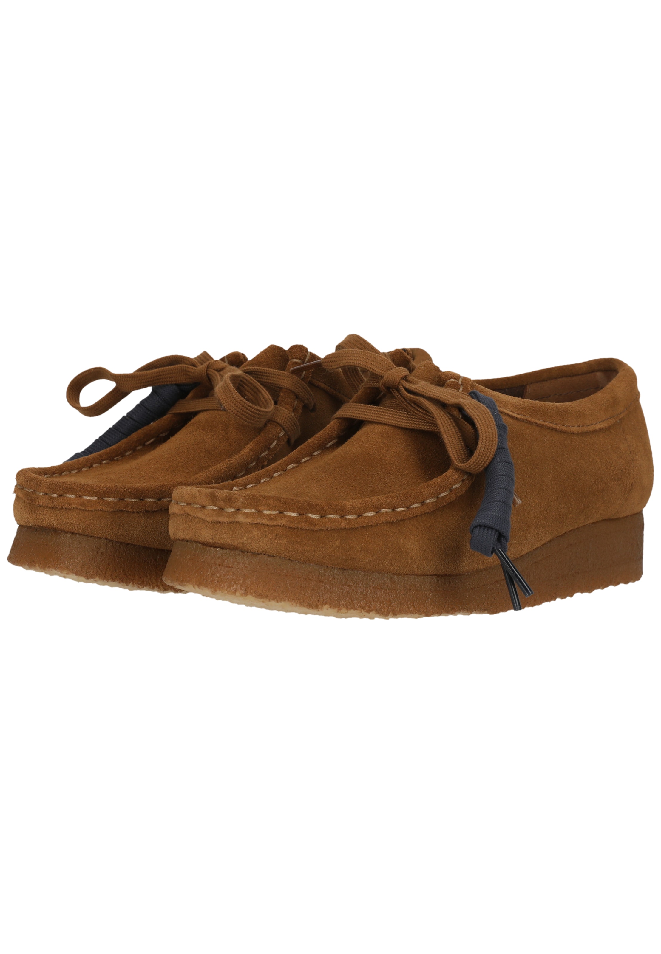CLARKS Moccasin 'Wallabee Cola Suede' in Brown