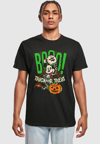 T-Shirt 'Mickey Mouse - Halloween Booo Trick Or Treat' ABSOLUTE CULT en noir : devant