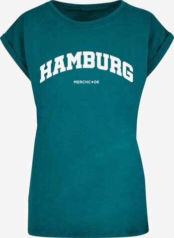 Maglietta 'Hamburg' di Merchcode in verde: frontale