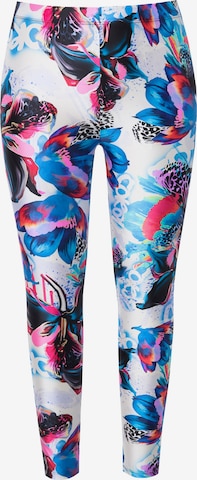 Coupe slim Leggings Angel of Style en blanc : devant