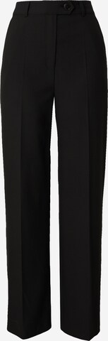 RÆRE by Lorena Rae Regular Trousers with creases 'Joy' in Black: front