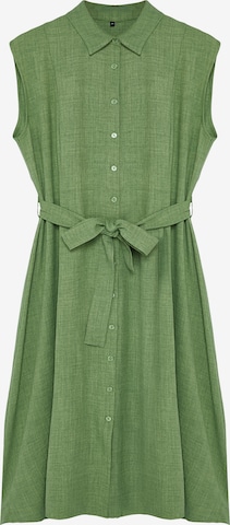 žalia Trendyol Curve Suknelė: priekis