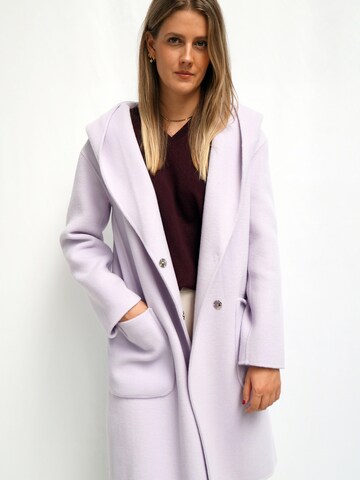 Funk since 1776 Between-Seasons Coat in Purple: front