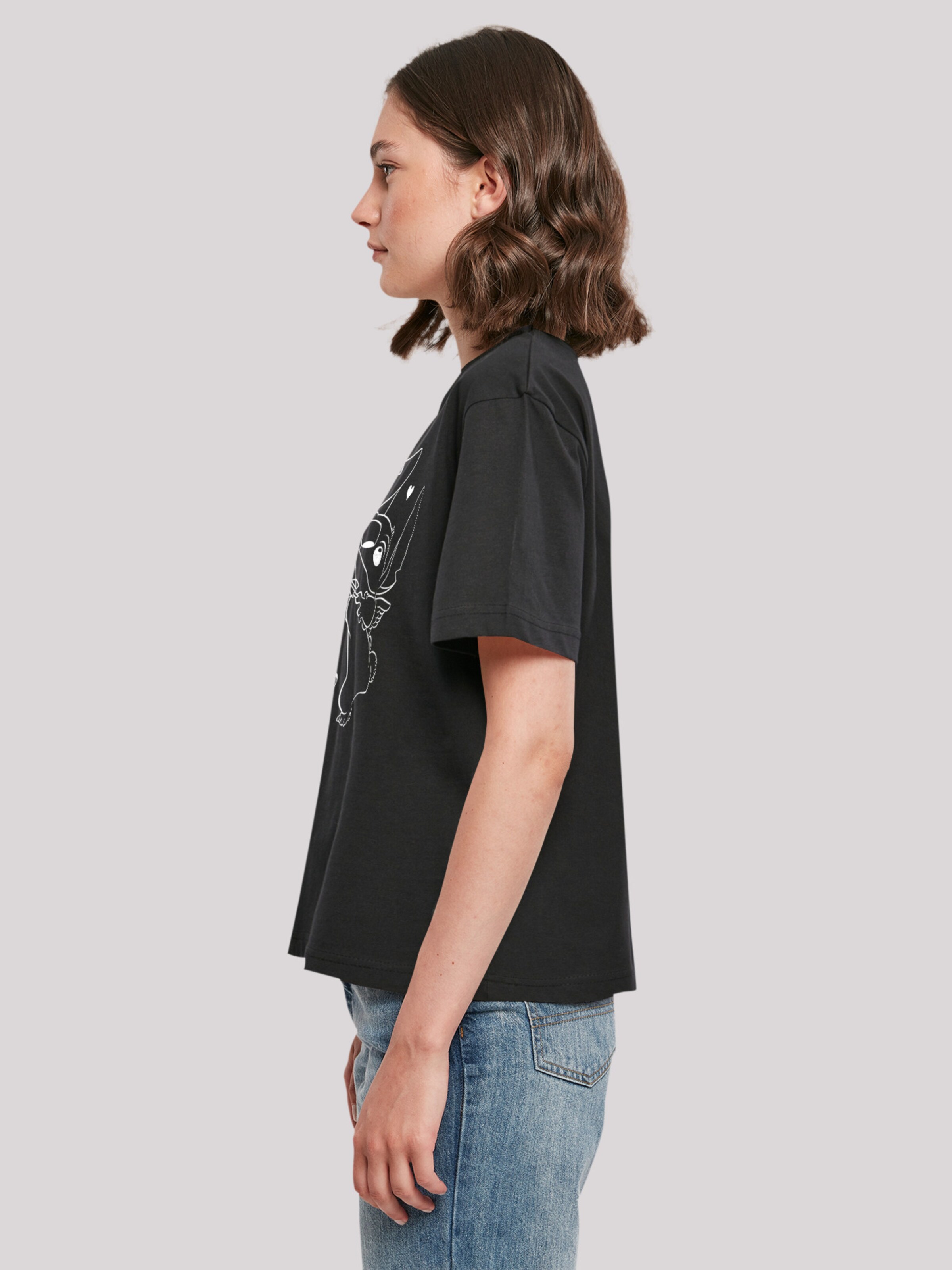 F4NT4STIC Shirt 'Disney Lilo & Stitch ' in Black | ABOUT YOU