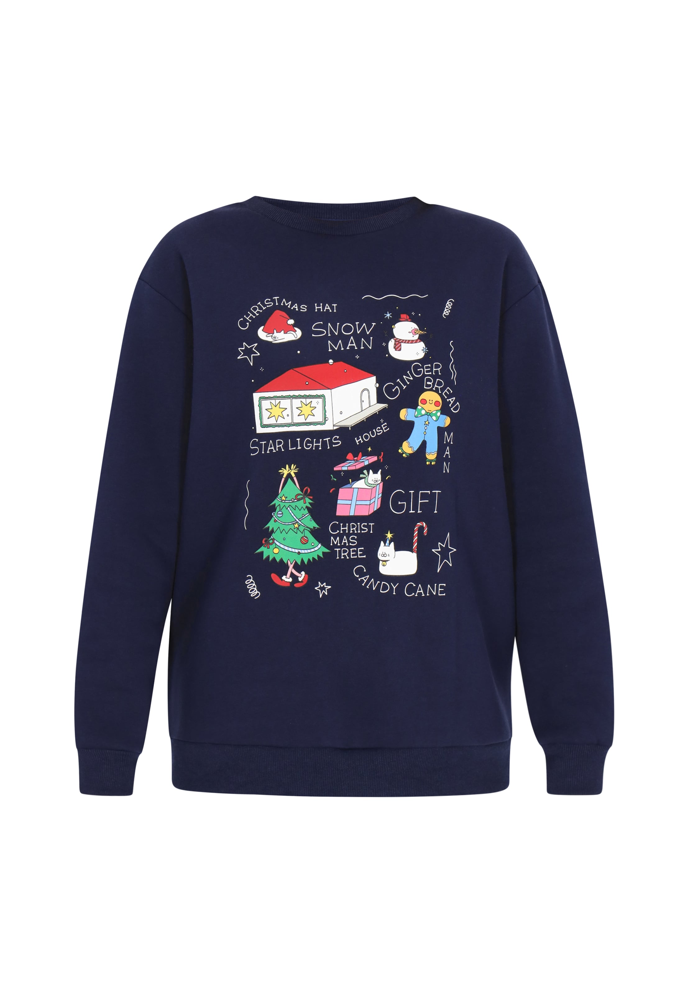 MYMO Sweatshirt in Blauw: voorkant