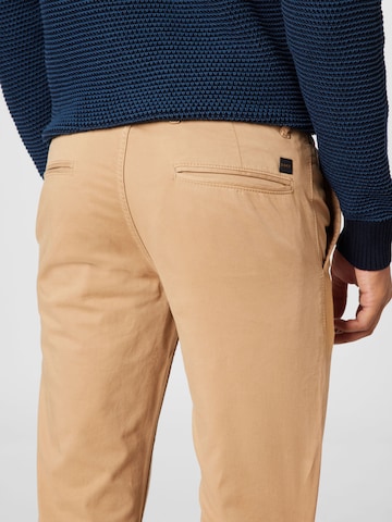 BOSS Orange Slimfit Chino kalhoty – béžová