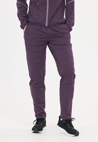 ENDURANCE Slim fit Workout Pants 'Eluna' in Purple: front