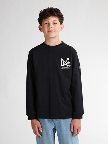 Petrol Industries Shirt in Zwart: voorkant