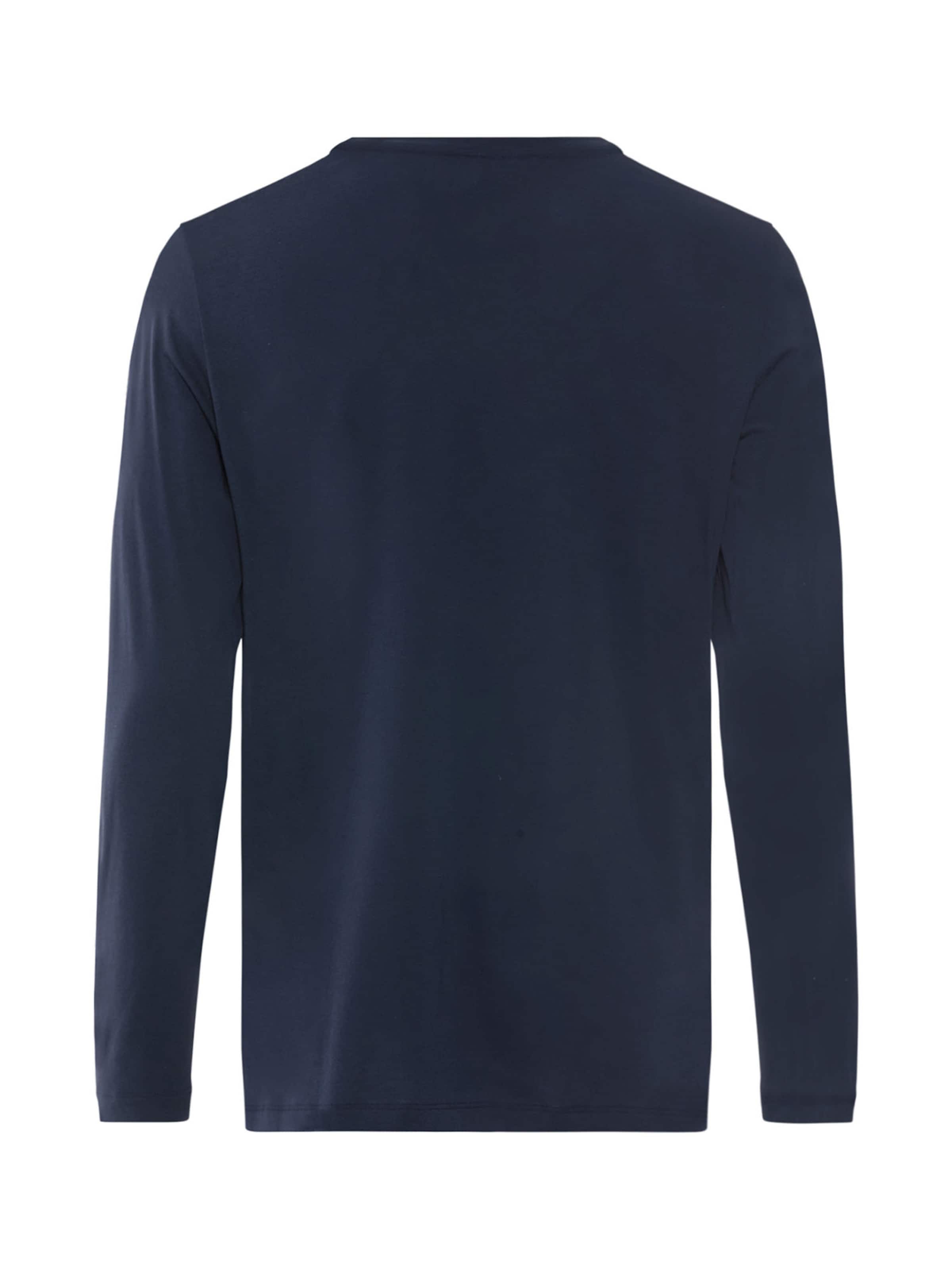 Hanro Shirt ' Night & Day ' in Blauw