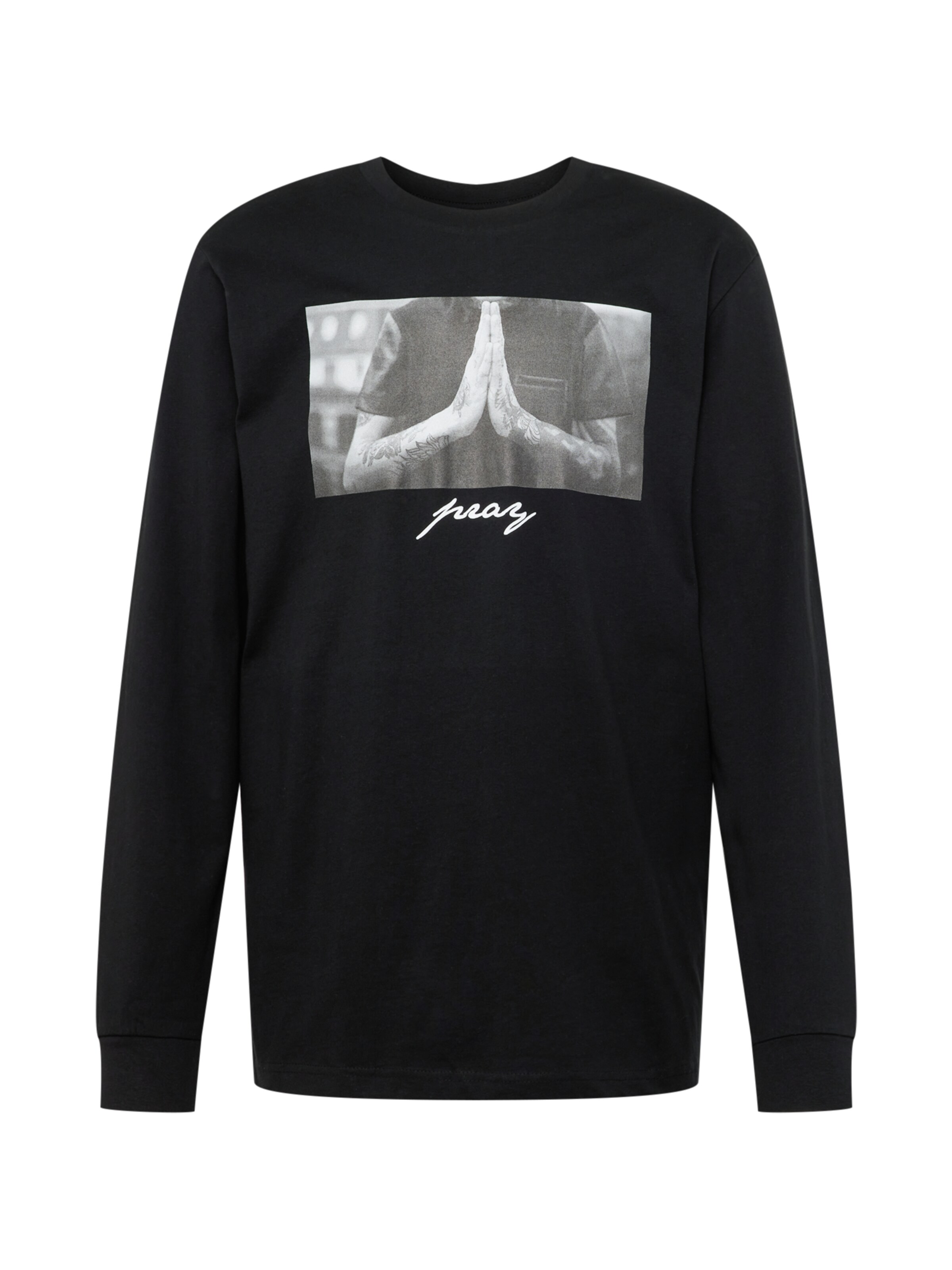 T-Shirt Mister Tee en noir : devant