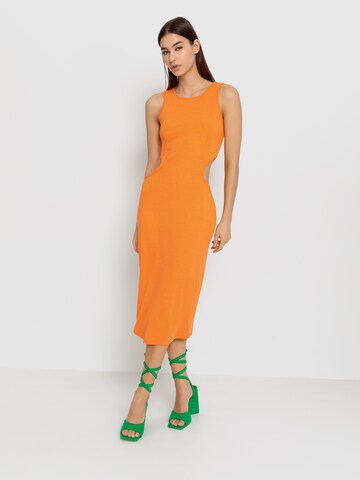 LSCN by LASCANA - Vestido em laranja: frente