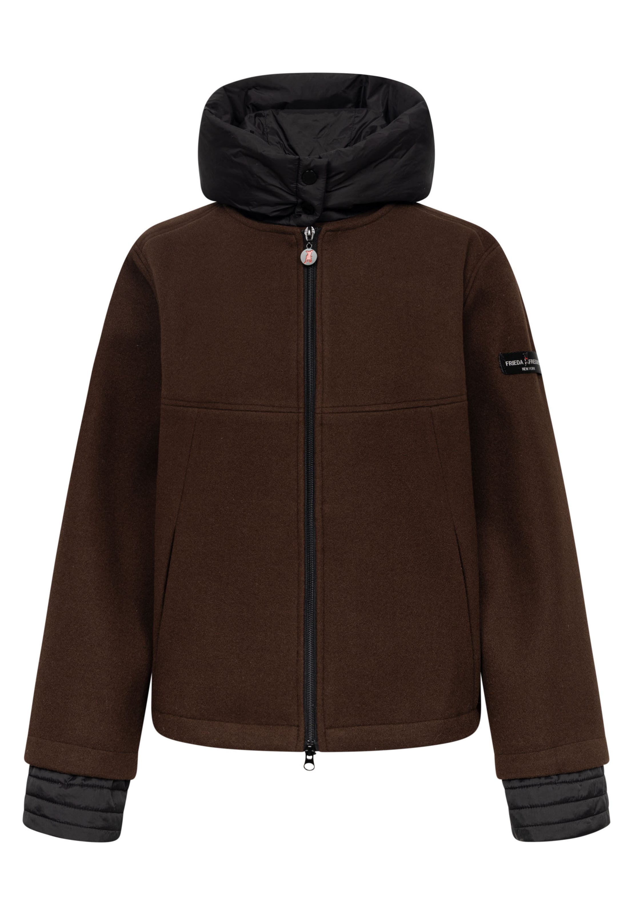 Frieda & Freddies Between-Season Jacket in Brown: front