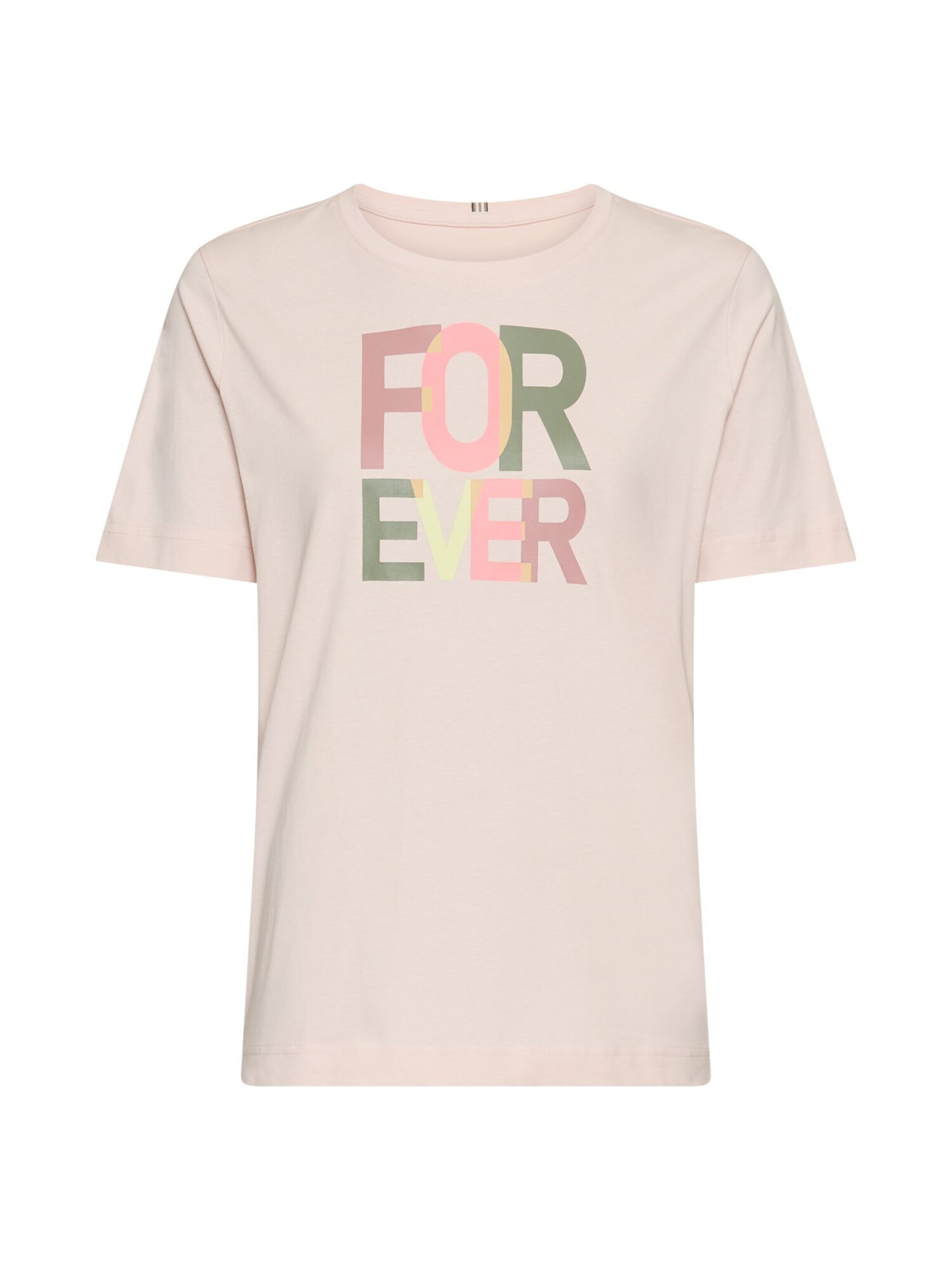 CAMEL ACTIVE T-Shirt aus reiner Baumwolle in Pink: Vorderseite