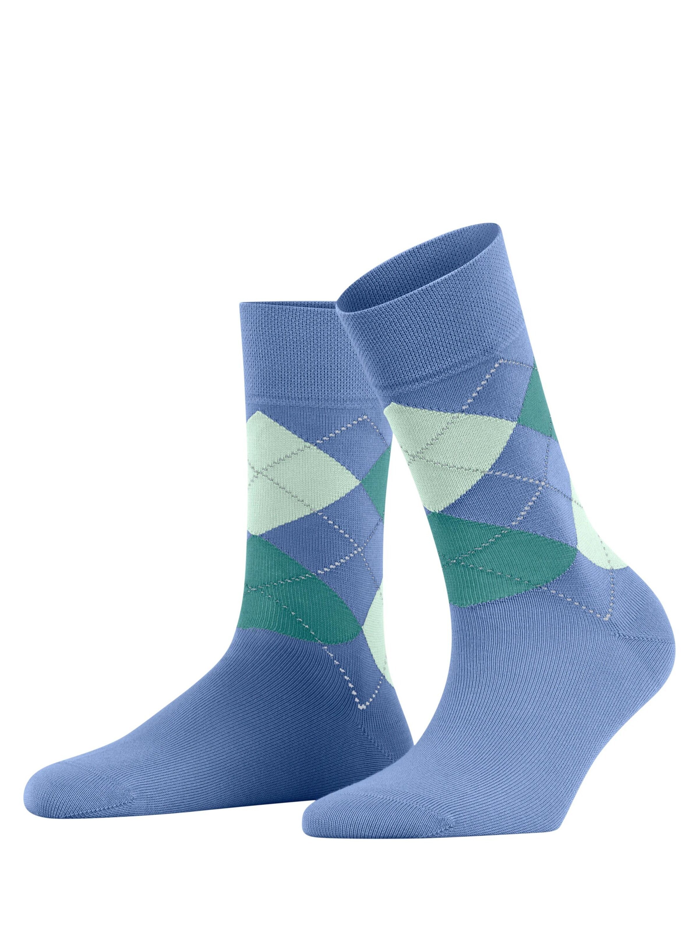FALKE Socken 'Sensitive Argyle'‌‌‌‌‌ in Blau: Vorderseite