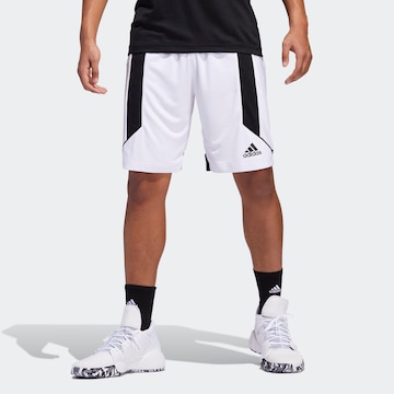 ADIDAS SPORTSWEAR Loose fit Workout Pants 'Creator 365' in White: front