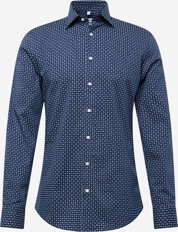 SEIDENSTICKER Přiléhavý střih Společenská košile 'SMART PERFORMANCE' – modrá: přední strana