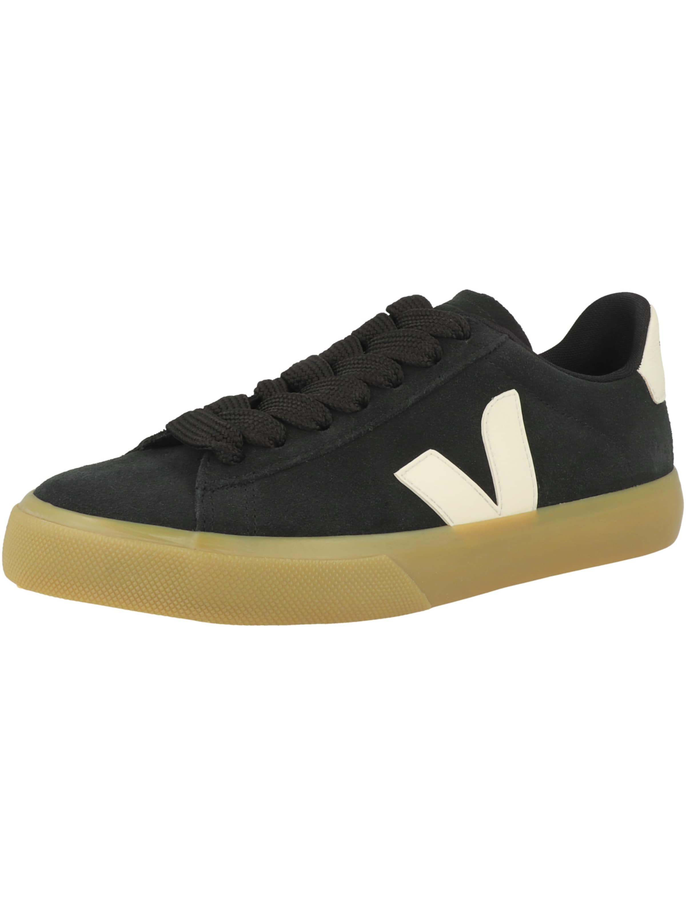 Veja Platform trainers 'Campo' in Black: front