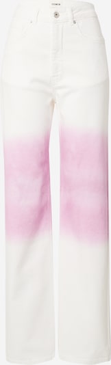 ABOUT YOU x Laura Giurcanu Jeans 'Alexis' i pink / hvid, Produktvisning