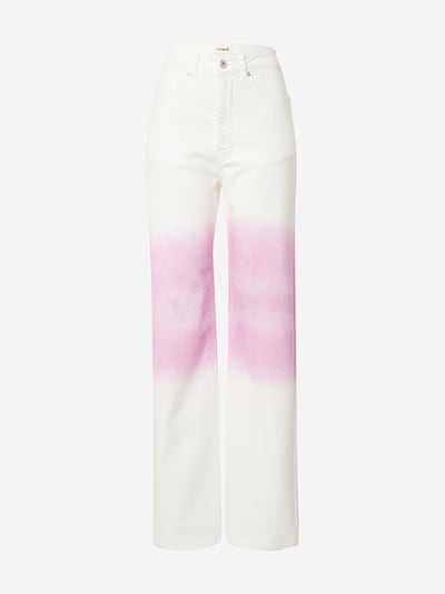 ABOUT YOU x Laura Giurcanu Jean 'Alexis' en rose / blanc, Vue avec produit