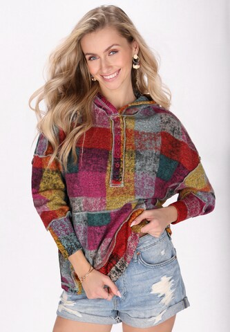 IZIA Sweatshirt in Gemengde kleuren: voorkant