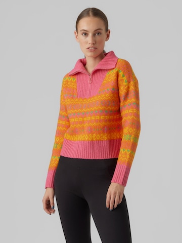 VERO MODA - Pullover 'GLO' em laranja: frente