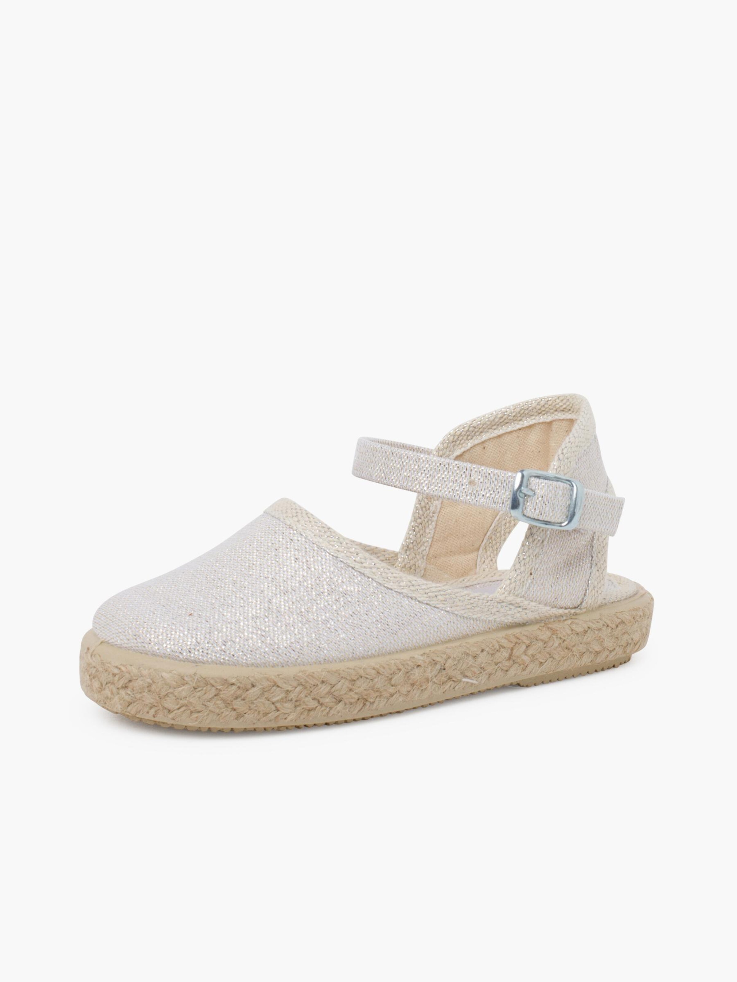 Sandales Pisamonas en argent : devant