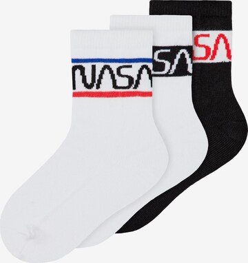 NAME IT Ponožky 'ROGER NASA' – bílá: přední strana