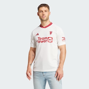 ADIDAS PERFORMANCE - Camiseta de fútbol 'Manchester United 23/24' en blanco: frente