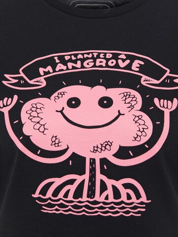 SOMWR Shirt 'MANGROVE ROOT TEE' in Zwart