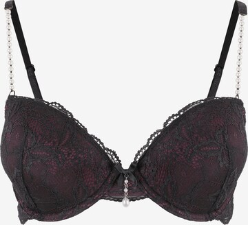 Push-up Soutien-gorge LASCANA en noir : devant