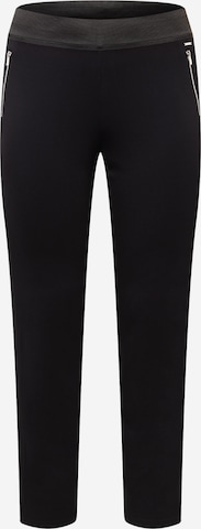 SAMOON Slim fit Pants in Black: front