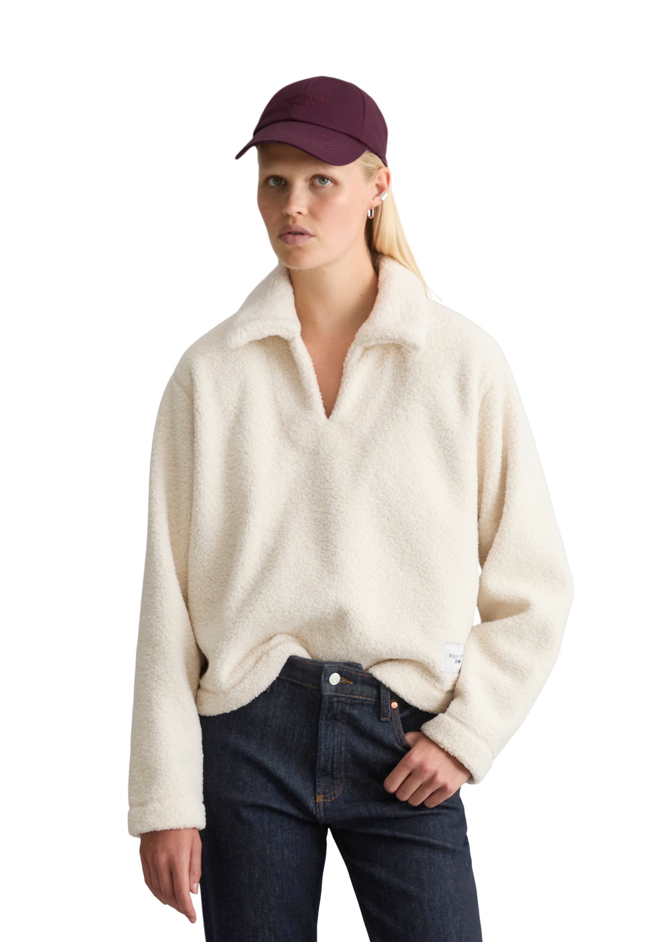 Marc O'Polo DENIM Sweatshirt in Wit: voorkant