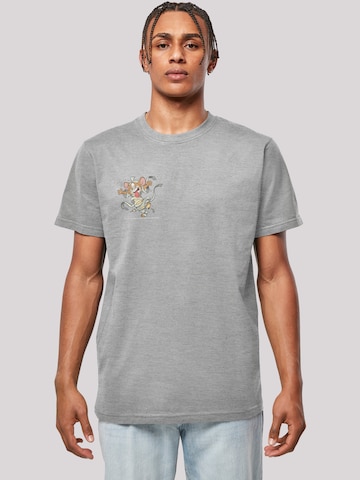 F4NT4STIC Shirt 'Tom Und Jerry' in Grau: Vorderseite