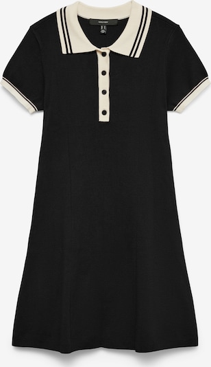 Megzta suknelė 'VMFrancie' iš VERO MODA, spalva – juoda / balta, Prekių apžvalga