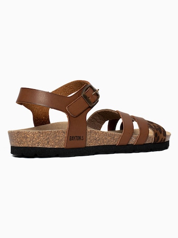 Bayton Sandalen met riem 'Denia' in Bruin